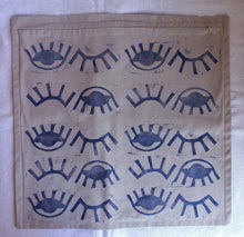 Load image into Gallery viewer, Block Printed Eye Design Cushion
