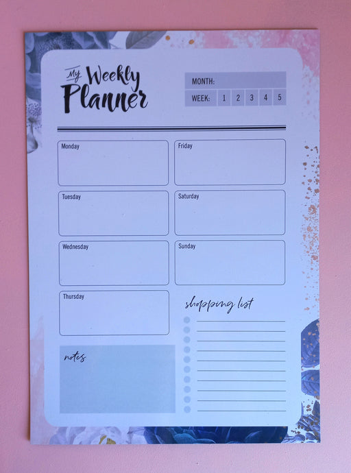 Magnetic Weekly Planner for dry erase markers