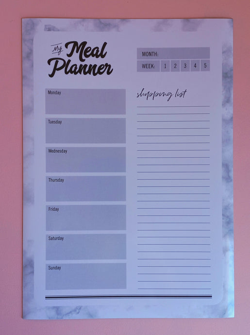 magnetic meal planner fro dry marker