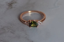 Load image into Gallery viewer, 18k Gold Plated Rhinestone Ring
