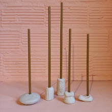 Load image into Gallery viewer, Pure Raw Beeswax Taper Candles 18cm
