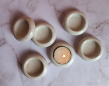 Load image into Gallery viewer, White cement tealight holder
