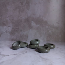 Load image into Gallery viewer, dark grey cement tealight holder
