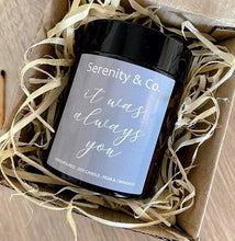Load image into Gallery viewer, &quot;It was always you&quot; Pear &amp; Cinnamon Soy Candle

