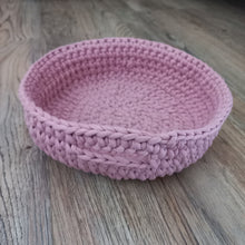 Load image into Gallery viewer, woven storage basket in pink
