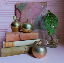 Load image into Gallery viewer, Vintage Brass Apple Bells
