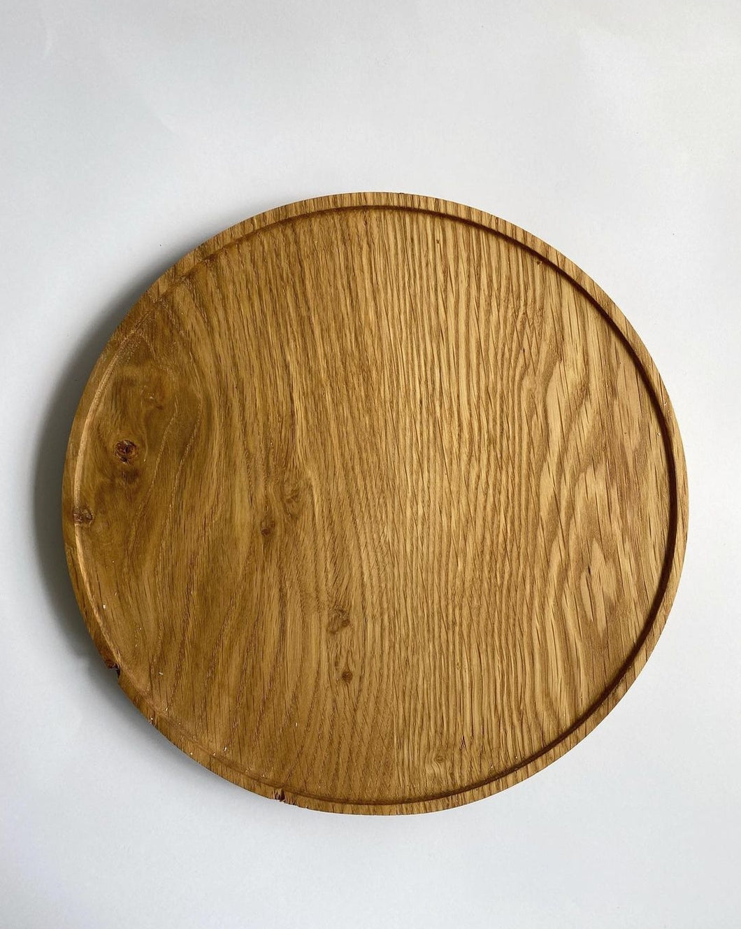 large oak platter